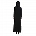 Double layered abaya- Black-Grey Double layered abaya- Black-Grey