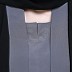 Double layered abaya- Black-Grey Double layered abaya- Black-Grey