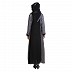 Flared abaya with side belts 