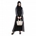Flared abaya with side belts 