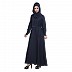 Flared Abaya- Navy Blue Flared Abaya- Navy Blue