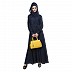 Flared Abaya- Navy Blue Flared Abaya- Navy Blue