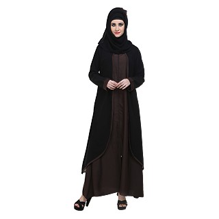 Abaya- Front open double layered 