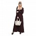 Flared abaya- Maroon color Flared abaya- Maroon color