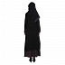 Abaya- Black and Purple front open double layered