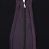 Abaya- Black and Purple front open double layered