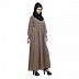 Abaya with pleated designer sleeves Abaya with pleated designer sleeves