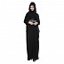 Kaftan style abaya in Black lycra Kaftan style abaya in Black lycra
