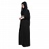 Kaftan style abaya in Black lycra Kaftan style abaya in Black lycra