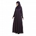 Flared pleated abaya- Purple Flared pleated abaya- Purple