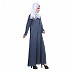 Denim A-Shaped Abaya