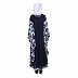 Kaftan Burqa- Printed on navy blue colour fabric