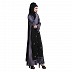 Double Layered abaya -Black & Shaded  color With Zari Work  Double Layered abaya -Black & Shaded  color With Zari Work