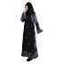Double Layered abaya -Black & Shaded  color With Zari Work  Double Layered abaya -Black & Shaded  color With Zari Work