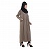 Pleated abaya- Fawn color Pleated abaya- Fawn color