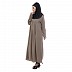 Pleated abaya- Fawn color Pleated abaya- Fawn color