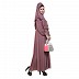 Designer Flare abaya- Bay Pink Designer Flare abaya- Bay Pink