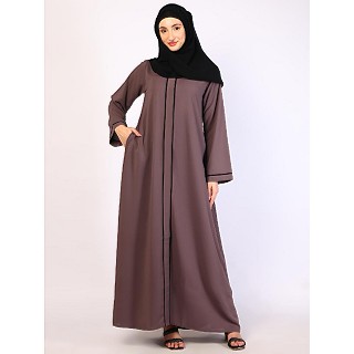 Daily wear Premium CEY fabric abaya-Rose Ebony