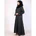 Daily wear A-Line abaya with complementary Hijab-Dark Grey