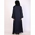 Daily wear A-Line abaya with complementary Hijab- Navy Blue