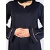 Daily wear A-Line abaya with complementary Hijab- Navy Blue
