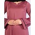 Daily wear A-Line abaya with complementary Hijab-Puce Pink