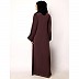 Premium Zoom fabric abaya with embroidery work-Wine