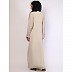 Imported Tik-Tok fabric abaya with embroidery work-Spanish white