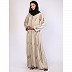 Imported Tik-Tok fabric abaya with embroidery work-Spanish white
