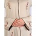 Imported Tik-Tok fabric abaya with embroidery work-Spanish white