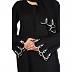 Premium embroidery work abaya with matching hijab-Black