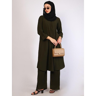 Matching Kurtis set- Olive Color