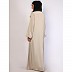 Tiktok pleated designer abaya-Spanish White