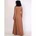Full flare Umbrella abaya in CEY Fabric-Beige