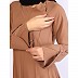 Full flare Umbrella abaya in CEY Fabric-Beige
