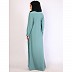 Full flare Umbrella abaya in CEY Fabric-Summer Green