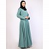Full flare Umbrella abaya in CEY Fabric-Summer Green