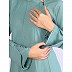 Full flare Umbrella abaya in CEY Fabric-Summer Green