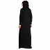 Premium zoom fabric abaya-Black