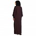 Premium zoom fabric abaya-Wine