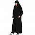 A-line abaya with a matching Instant Hijab- Black A-line abaya with a matching Instant Hijab- Black