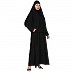 A-line abaya with a matching Instant Hijab- Black A-line abaya with a matching Instant Hijab- Black