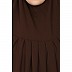 A-line abaya with a matching Instant Hijab- Coffee brown