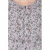 Classic floral print maxi dress - Off-white-Navy