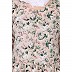 Summer floral printed tiered dress- Flesh tint