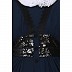 Premium Party wear abaya with sequins lace work- Teal Premium Party wear abaya with sequins lace work- Teal