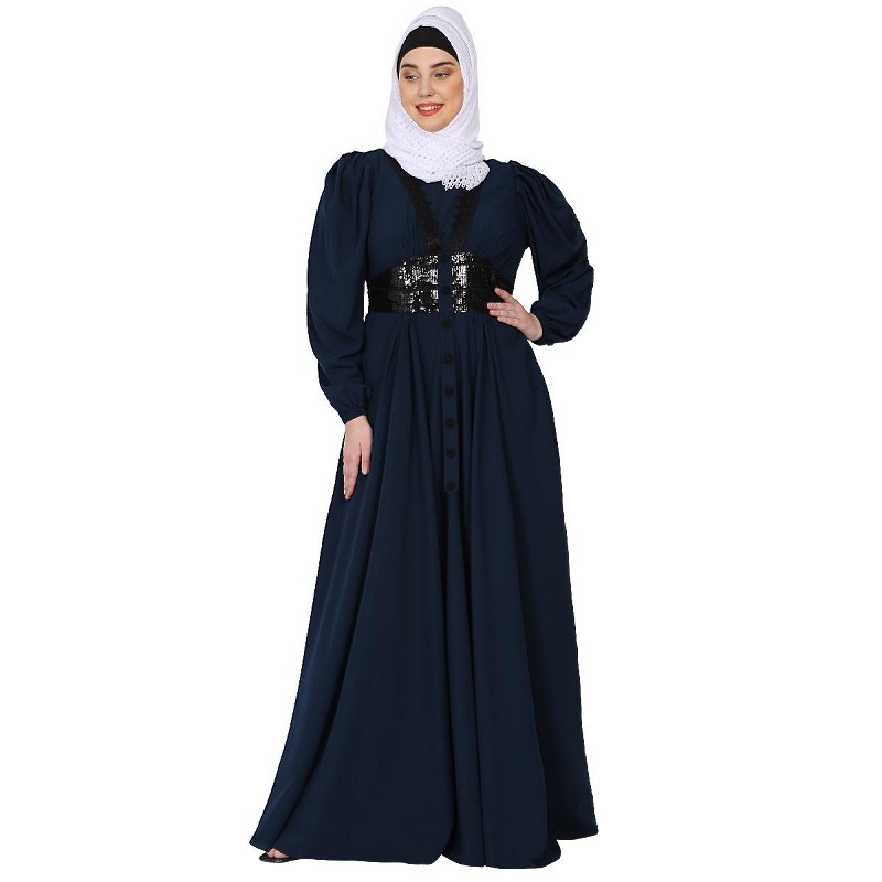 TASSEL Decorated Yellow Party Evening Abaya