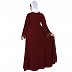 Fashionable Umbrella abaya with embroidery work -Maroon