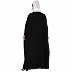 Irani Kaftan with lace work on front - Black