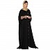 Black Kaftan with designer cuff Sleeves 